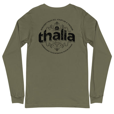 Thalia Distressed Logo Long Sleeve Tee
