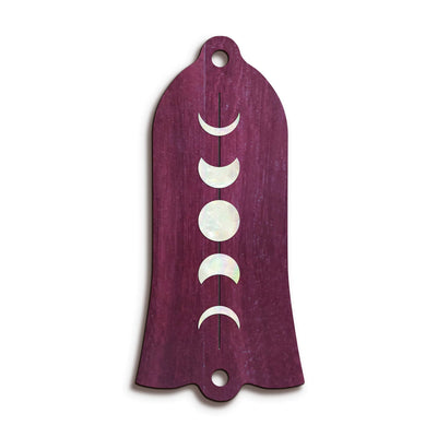 GibsonbyThalia Truss Rod Cover Gibson Truss Rod Cover (Traditional) | Shape T22 - Fits Gibson Guitars Moon Phases / Purpleheart