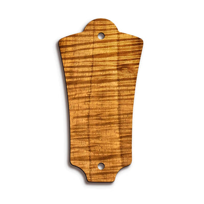GuildbyThalia Truss Rod Cover Custom Truss Rod Cover | Shape T2 - Fits Most Guild Guitars Just Wood / AAA Curly Koa