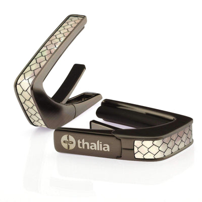Thalia Capo Dragon Scales | Deluxe Capo Brushed Black / Mother of Pearl