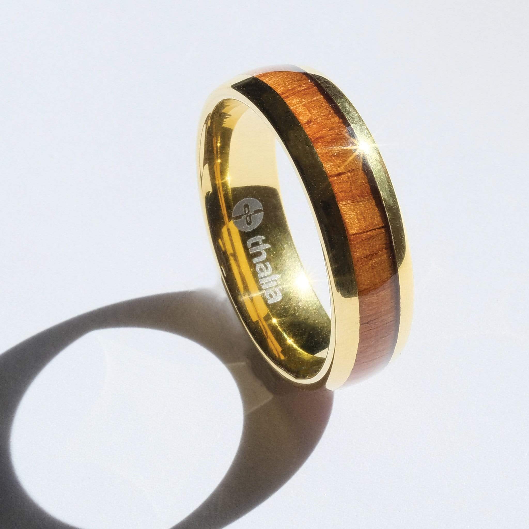 AAA Curly Hawaiian Koa | Tungsten Carbide Ring 8mm – ThaliaCapos.com