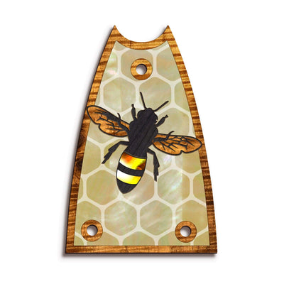 Thalia Truss Rod Cover Save the Bees | Custom Truss Rod Cover Pearl Save the Bees / T7 (Epiphone)