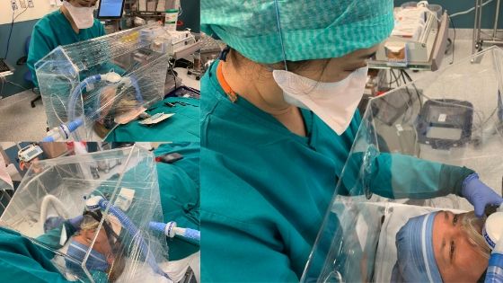 Designing a Better Covid-19 Protective Barrier Enclosure to Contain Aerosols