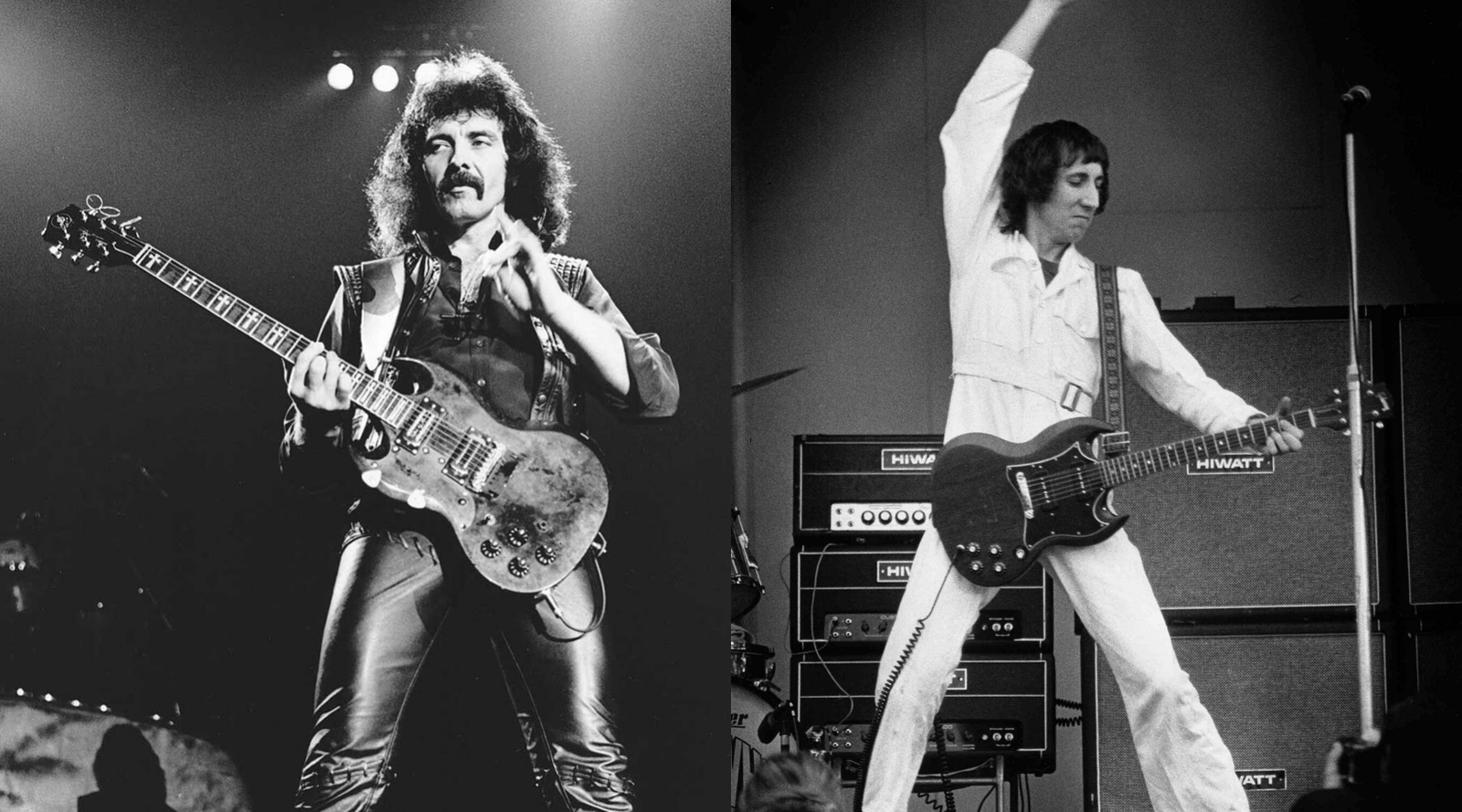 Tony Iommi and Pete Townshend Gibson SG Guitar