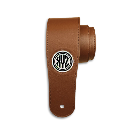 CREATE YOUR OWN PEARL MONOGRAM| Leather Guitar Strap