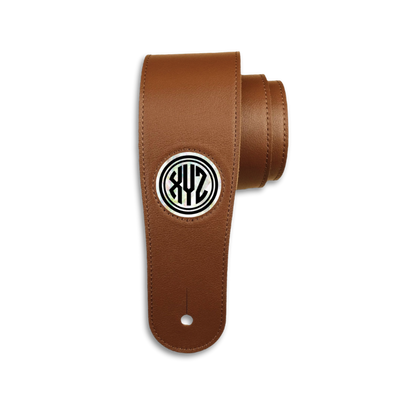 Pearl Monogram | Leather Guitar Strap