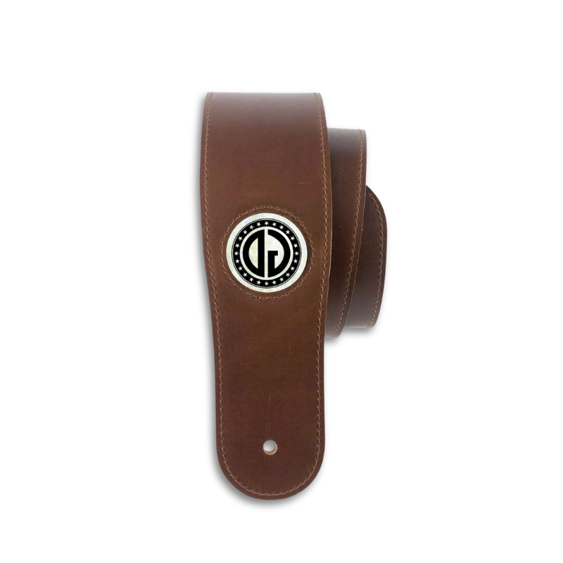 CREATE YOUR OWN PEARL MONOGRAM| Leather Guitar Strap