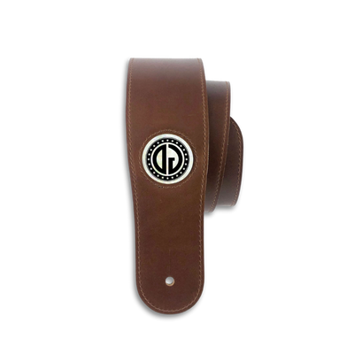 Pearl Monogram | Leather Guitar Strap