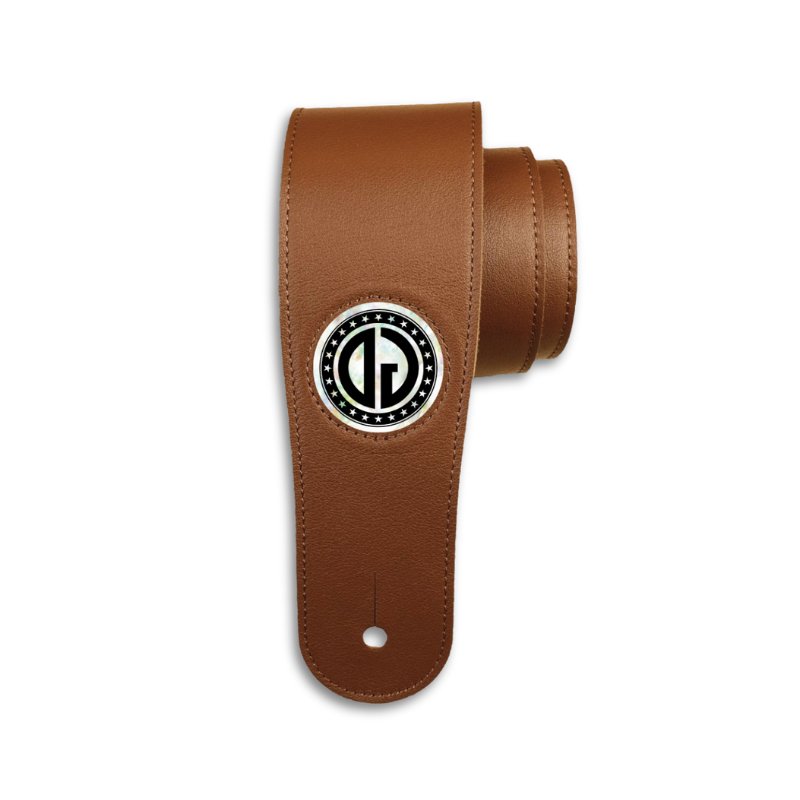 CREATE YOUR OWN PEARL MONOGRAM| Leather Guitar Strap