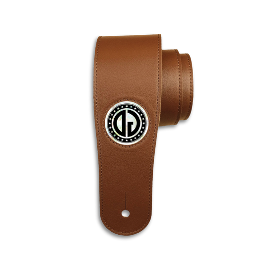 CREATE YOUR OWN PEARL MONOGRAM| Leather Guitar Strap