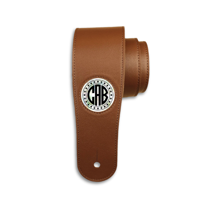 CREATE YOUR OWN PEARL MONOGRAM| Leather Guitar Strap
