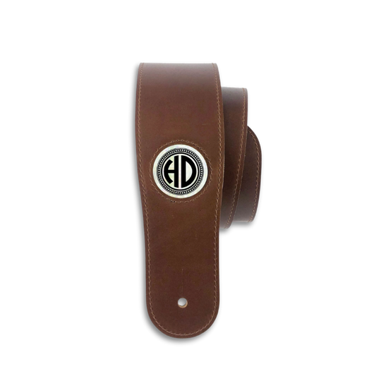 CREATE YOUR OWN PEARL MONOGRAM| Leather Guitar Strap