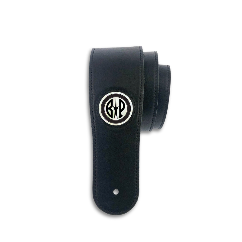 CREATE YOUR OWN PEARL MONOGRAM| Leather Guitar Strap