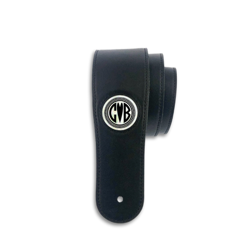 Pearl Monogram | Leather Guitar Strap