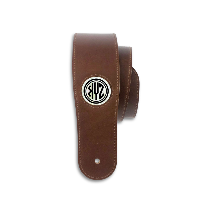 CREATE YOUR OWN PEARL MONOGRAM| Leather Guitar Strap