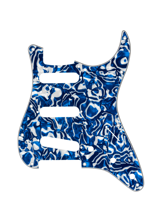 Blue Swirl Pearl | Stratocaster Pickguard