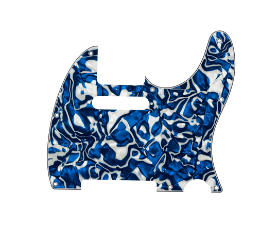 Blue Swirl Pearl | Telecaster Pickguard