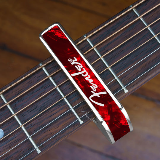 Fender Red Angel Wing Spaghetti Logo | Officially Licensed Capo