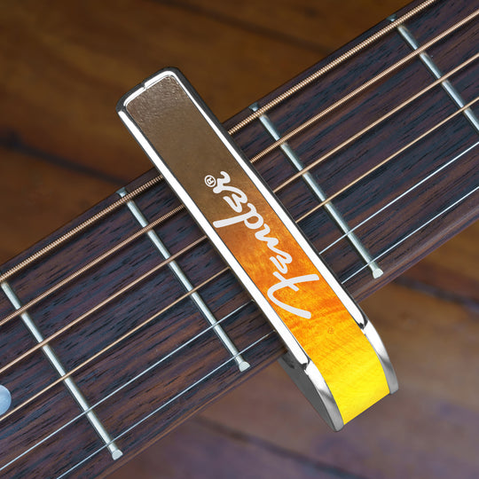Fender Sunburst with White Spaghetti Logo | Officially Licensed Capo