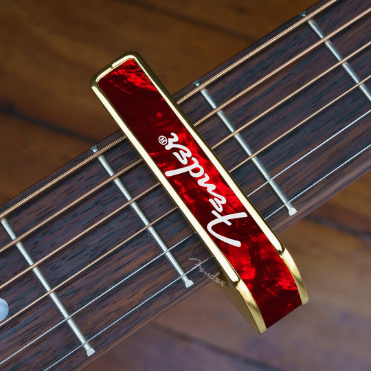 Fender Red Angel Wing Spaghetti Logo | Officially Licensed Capo