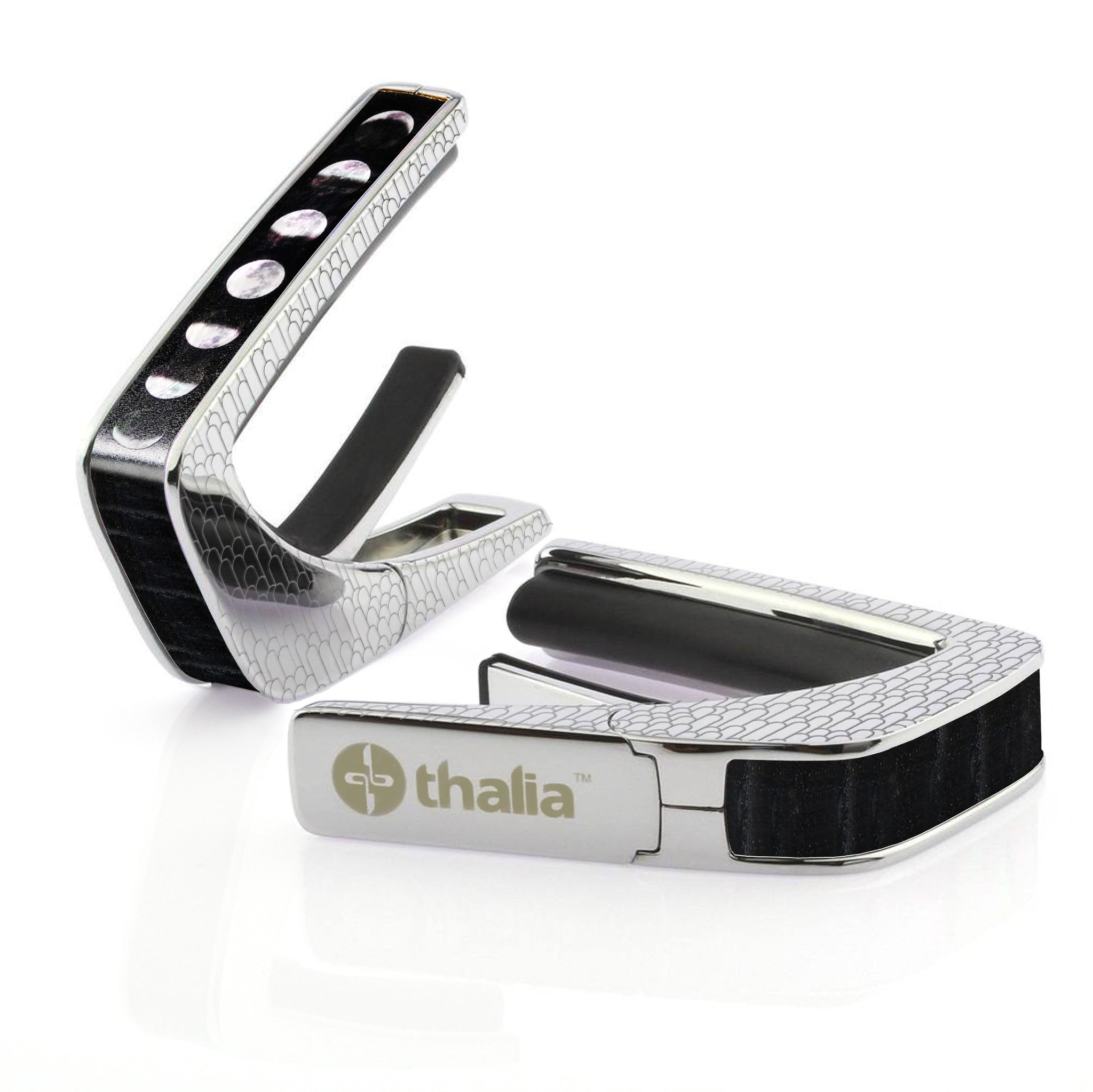 Moon Phases MOP & Black Ebony | Deluxe Capo – ThaliaCapos.com