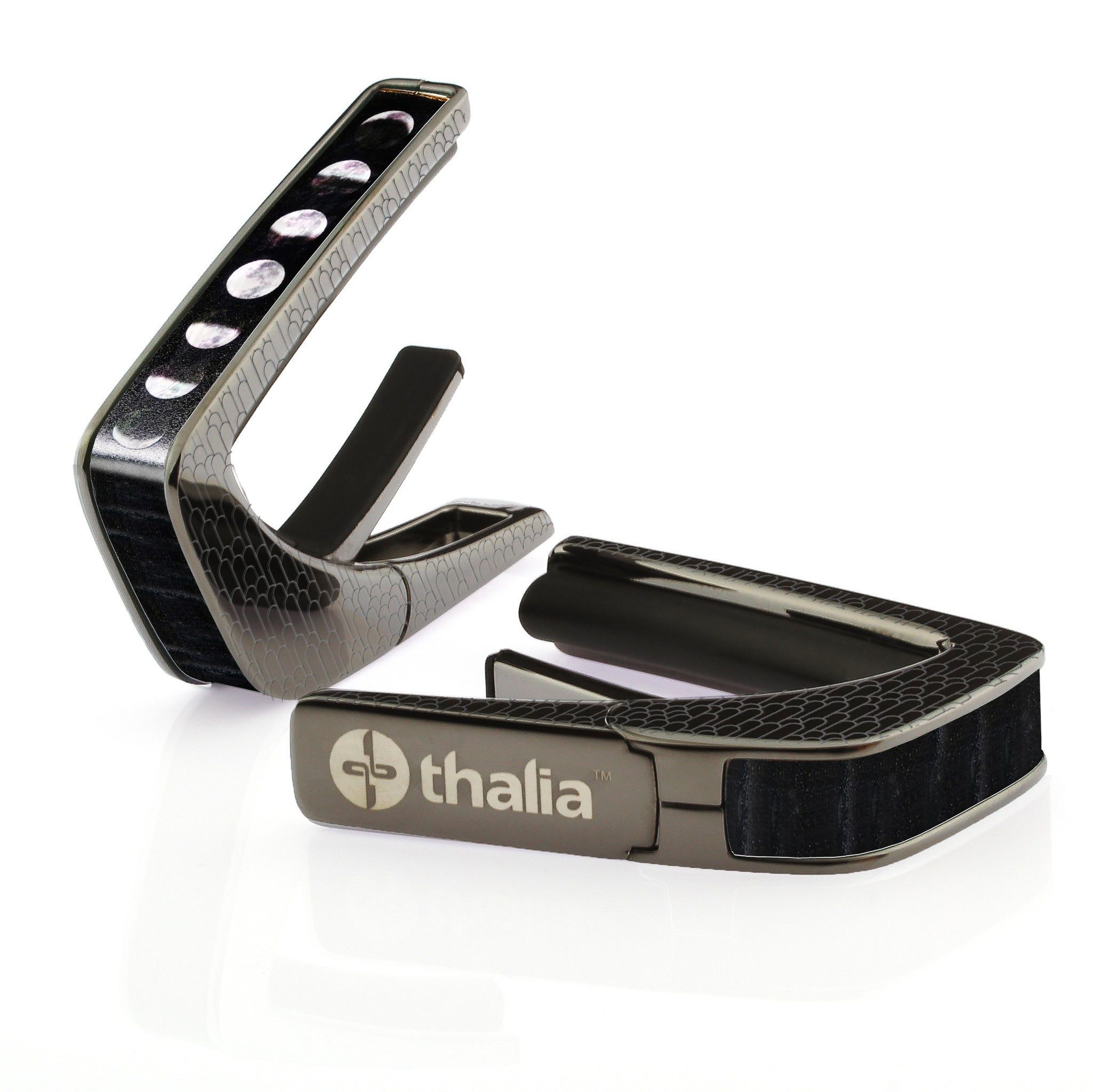 Moon Phases MOP & Black Ebony | Deluxe Capo – ThaliaCapos.com