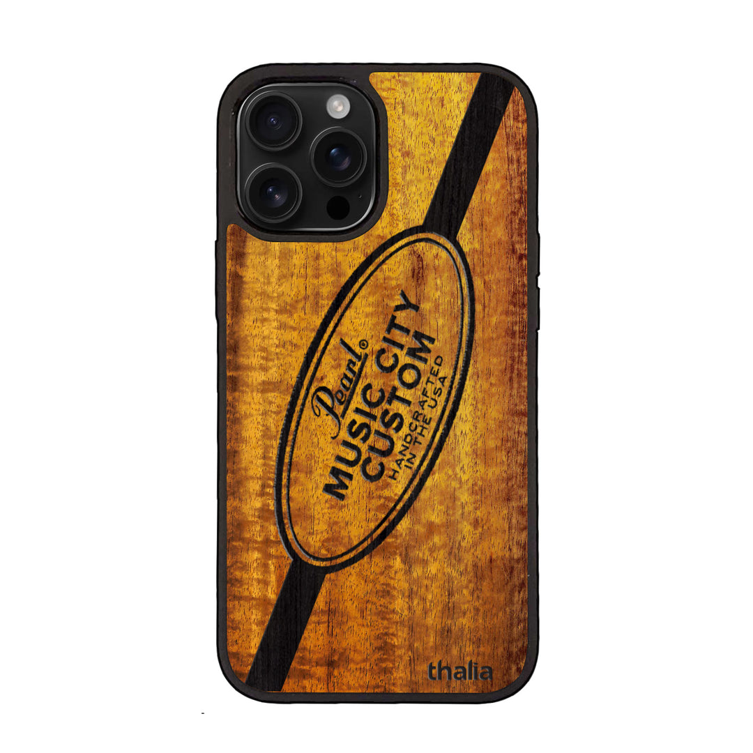 Pearl Hawaiian Koa with Music City Customs | iPhone Case iPhone 15 Pro Pearl Hawaiian Koa with Music City Customs | iPhone Case iPhone 15 Pro