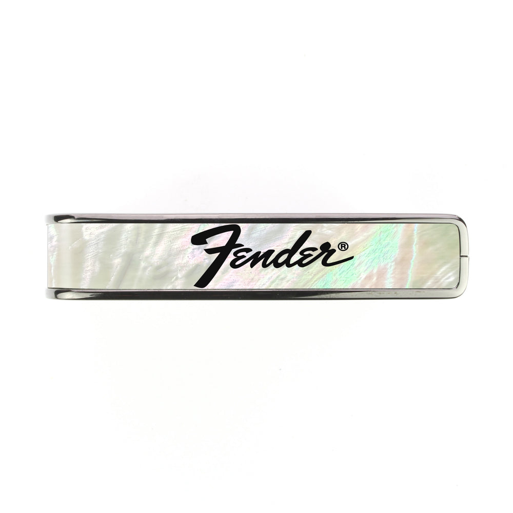 Fender Mother of Pearl with Black Perine Logo | Officially Licensed Capo