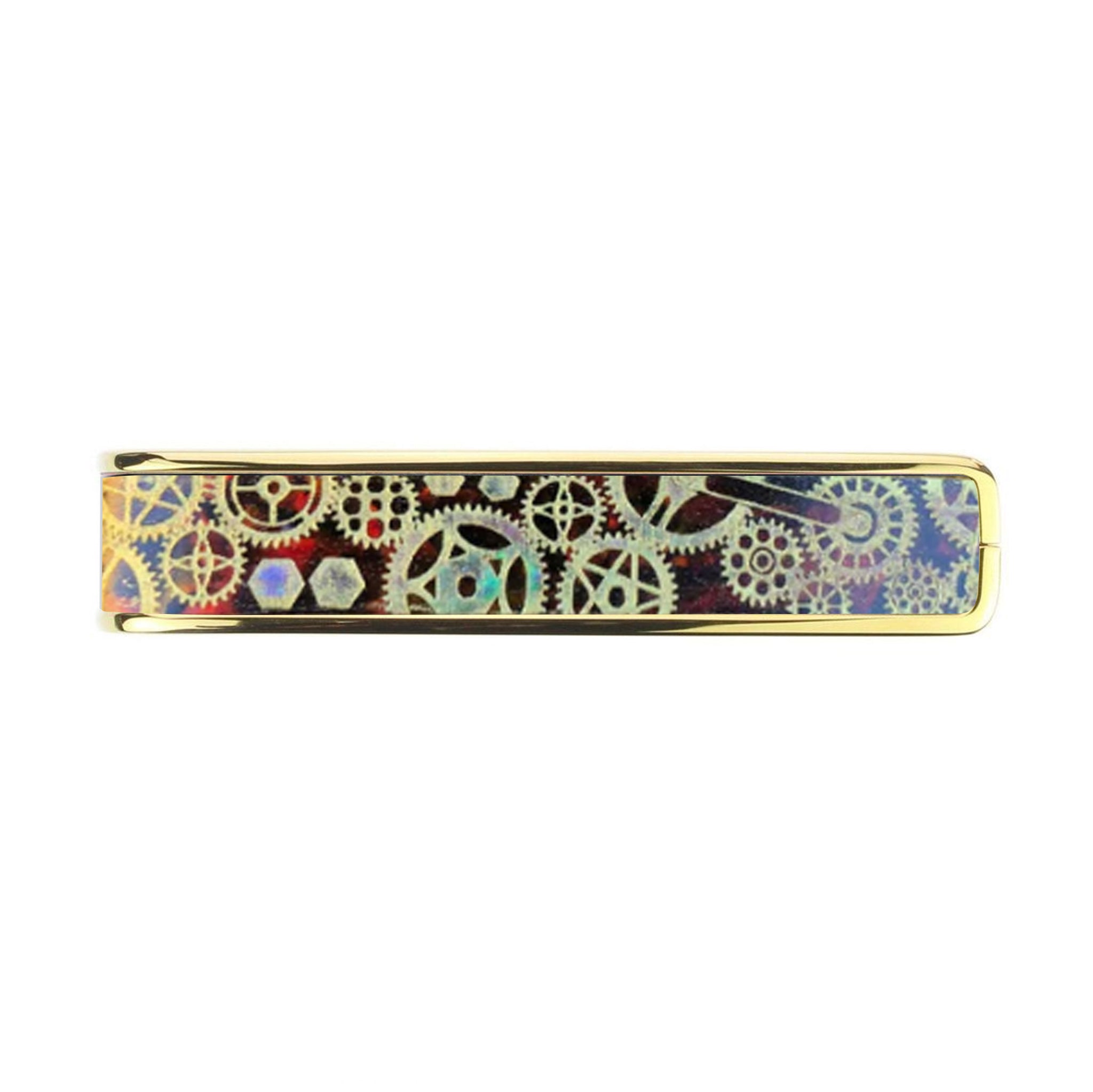 Golden Gears on Tiger Rye | Deluxe Capo – ThaliaCapos.com Golden Gears on Tiger Rye | Deluxe Capo – ThaliaCapos.com