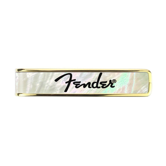 Fender Mother of Pearl with Black Spaghetti Logo | Officially Licensed Capo
