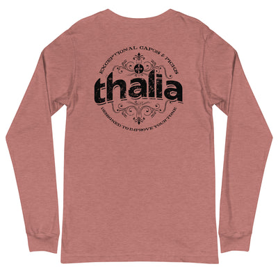 Thalia Distressed Logo Long Sleeve Tee