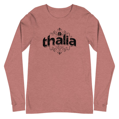 Thalia Distressed Logo Long Sleeve Tee