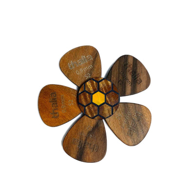 "Save The Bees" AAA Curly Koa | Pick Puck Mini