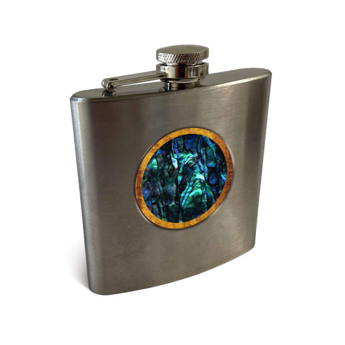 Blue Abalone Whiskey Flask