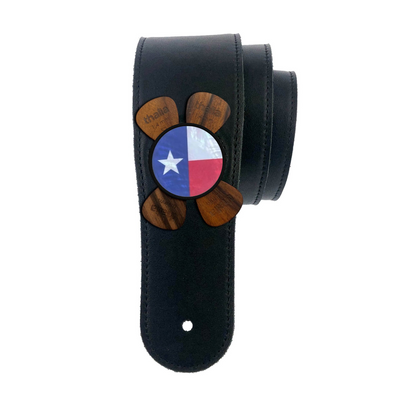 Texas Lone Star | Pick Puck Integrated Leather Strap