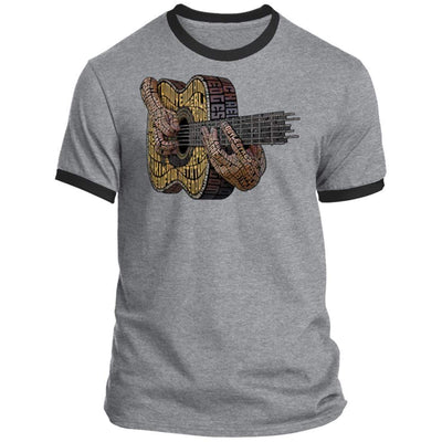 CustomCat T-Shirts Fingerstyle Guitar Gods Tribute | Premium T-Shirt Athletic Heather-Jet Black / S