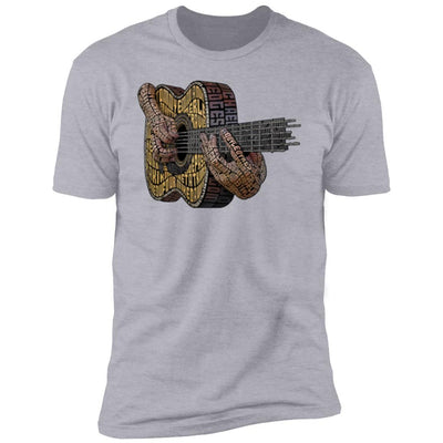 CustomCat T-Shirts Fingerstyle Guitar Gods Tribute | Premium T-Shirt Heather Grey / S