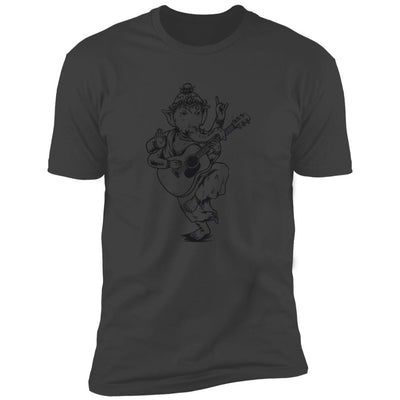 CustomCat T-Shirts Ganesh Plays 000 Guitar | Premium T-Shirt Heavy Metal / X-Small