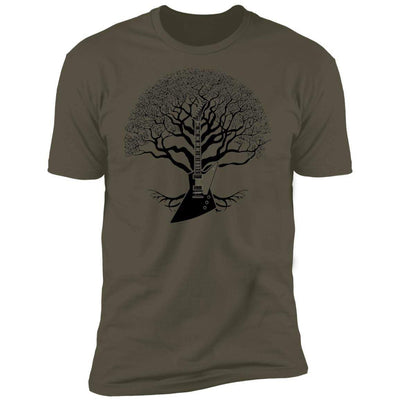 CustomCat T-Shirts Gibson Explorer Tree of Life | Premium T-Shirt Military Green / X-Small
