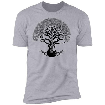 CustomCat T-Shirts Gibson Les Paul Tree of Life | Premium T-Shirt Heather Grey / X-Small