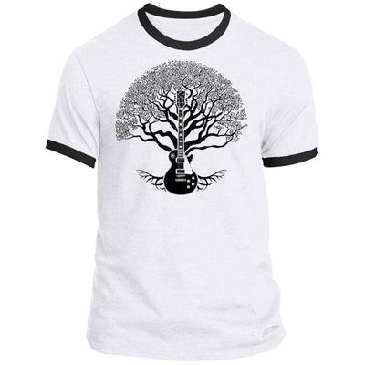 CustomCat T-Shirts Gibson Les Paul Tree of Life | Premium T-Shirt White-Jet Black / S