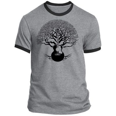 CustomCat T-Shirts Gibson SJ-200 Tree of Life | Premium T-Shirt Athletic Heather-Jet Black / S