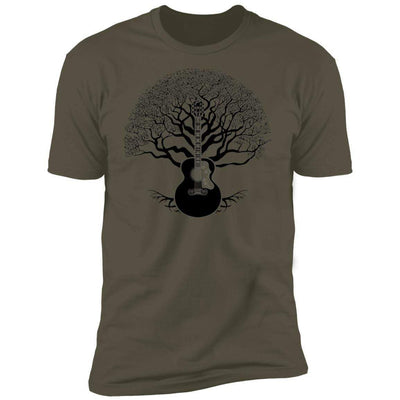 CustomCat T-Shirts Gibson SJ-200 Tree of Life | Premium T-Shirt Military Green / X-Small