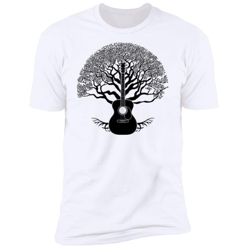 CustomCat T-Shirts Guitar Tree of Life | Premium T-Shirt Heather Grey / X-Small