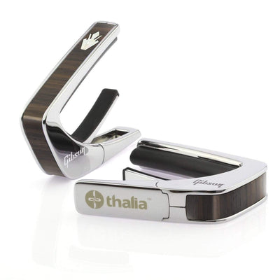 GibsonbyThalia Capo Gibson Holly | Capo Chrome / Indian Rosewood / Treble (attach capo from bottom of neck)