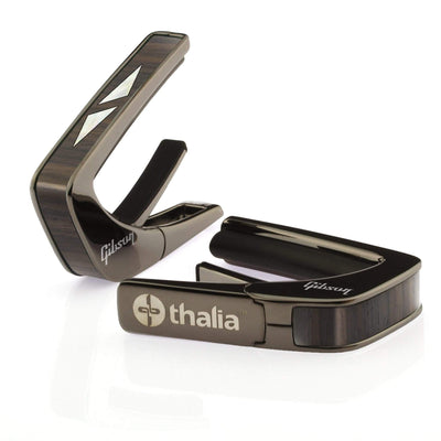 GibsonbyThalia Capo Gibson Split Diamond | Capo Black Chrome / Indian Rosewood