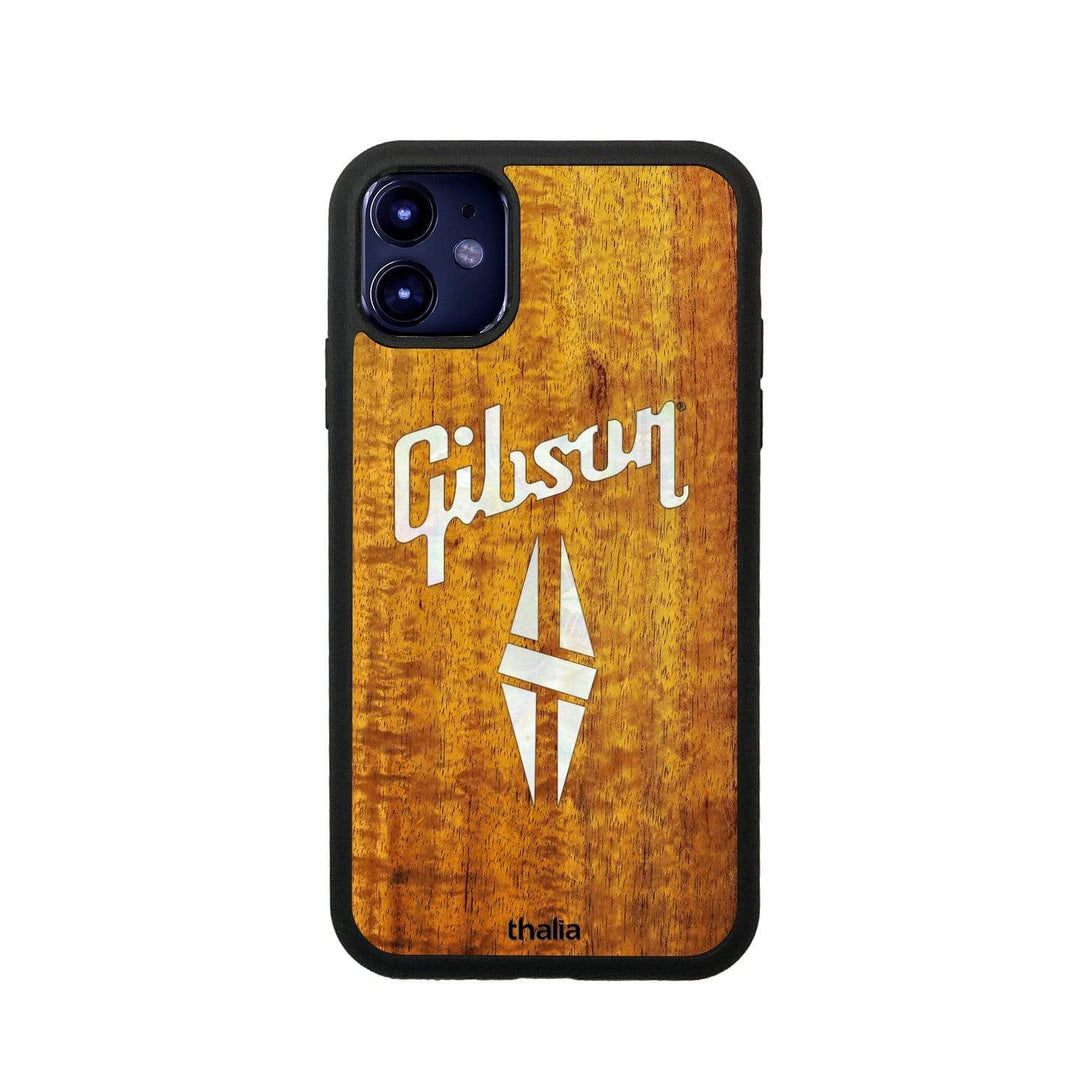 GibsonbyThalia Phone Case Gibson Pearl Diamond Logo | iPhone Case AAA Curly Koa / iPhone 11