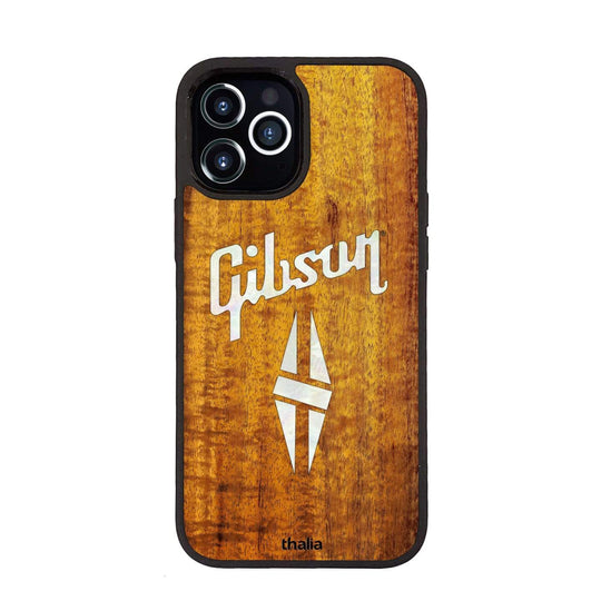 GibsonbyThalia Phone Case Gibson Pearl Diamond Logo | iPhone Case AAA Curly Koa / iPhone 12 Pro Max