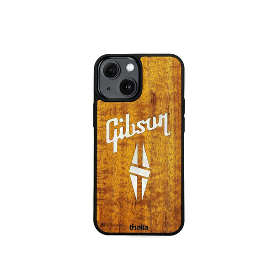 GibsonbyThalia Phone Case Gibson Pearl Diamond Logo | iPhone Case AAA Curly Koa / iPhone 13 Mini