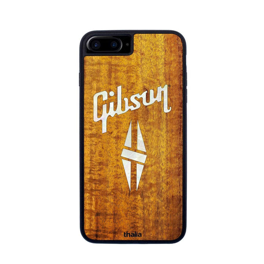 GibsonbyThalia Phone Case Gibson Pearl Diamond Logo | iPhone Case AAA Curly Koa / iPhone 6/7/8 Plus